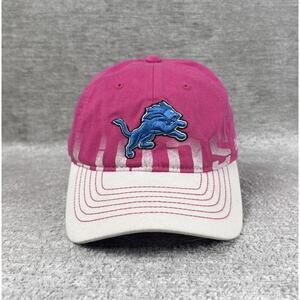 Detroit Lions Pink Breast Cancer Awareness NFL Team Reebok Adjustable Hat Cap